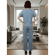 thumbnail image 3 of Conjunto 2 Piezas Casual Chic para Mujer Unitalla, Blusa de Manga Corta y Pantalón Cómodo, Estilo Elegante y Sofisticado para Mujer, 3 of 5