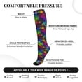 thumbnail image 2 of Sikiie Bright Universe 1 Pairs Compression Socks for Men and Women 15-20 mmHg Running Support Socks, 2 of 7