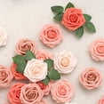 thumbnail image 2 of Artificial artificial dahlia and rose clusters with stems are suitable for DIY bridal bouquets, home decoration, cake decoration, flower arrangement, garden, vase, and garland making, 2 of 6