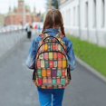 thumbnail image 6 of FORMRS Kids School Backpack Elementary Student Unisex Travel Bookbag with Reflective Stripes, Beige Jar, 6 of 7