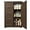 Dark Brown, variant on BOBOKY 33" Kitchen Pantry with Door and Shelves, Small Food Pantry Cabinet Cupboard, Freestanding Wooden Bathroom Storage Cabinet with 4 Drawers for Kitchen and Dining Room,White