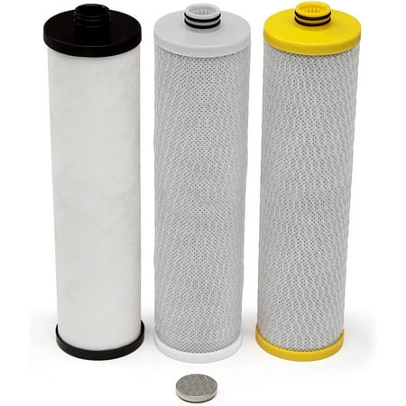 

dusenmiao Replacement Filter Cartridges for 3-Stage Max Flow Claryum Under Sink Water Filtration System - Filters 99% Of Chlorine - 3 Count - AQ-5300+R