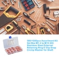 thumbnail image 3 of Scienceny Anillo de retención de junta de Metal de 300 piezas, caja de almacenamiento de mano de obra fina, broche de presión, tamaño múltiple, gran Herramientas eléctricas Scienceny TO010529-00, 3 of 6