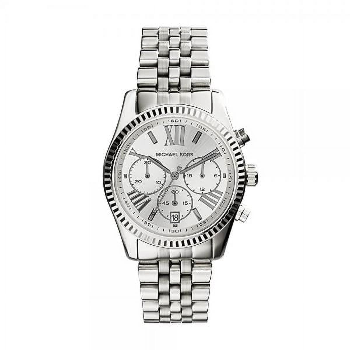 Michael Kors Lexington MK5555 watch MICHAEL KORS Lexington Chronograph Silver Dial Stainless  main image 3