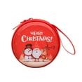 thumbnail image 2 of Monedero navideño, mini cartera de dibujos animados, monedero compacto y moderno para monedas, pequeño para joyas y baratijas, ideal para fiestas Ciervo muñeco de nieve anciano, 2 of 8
