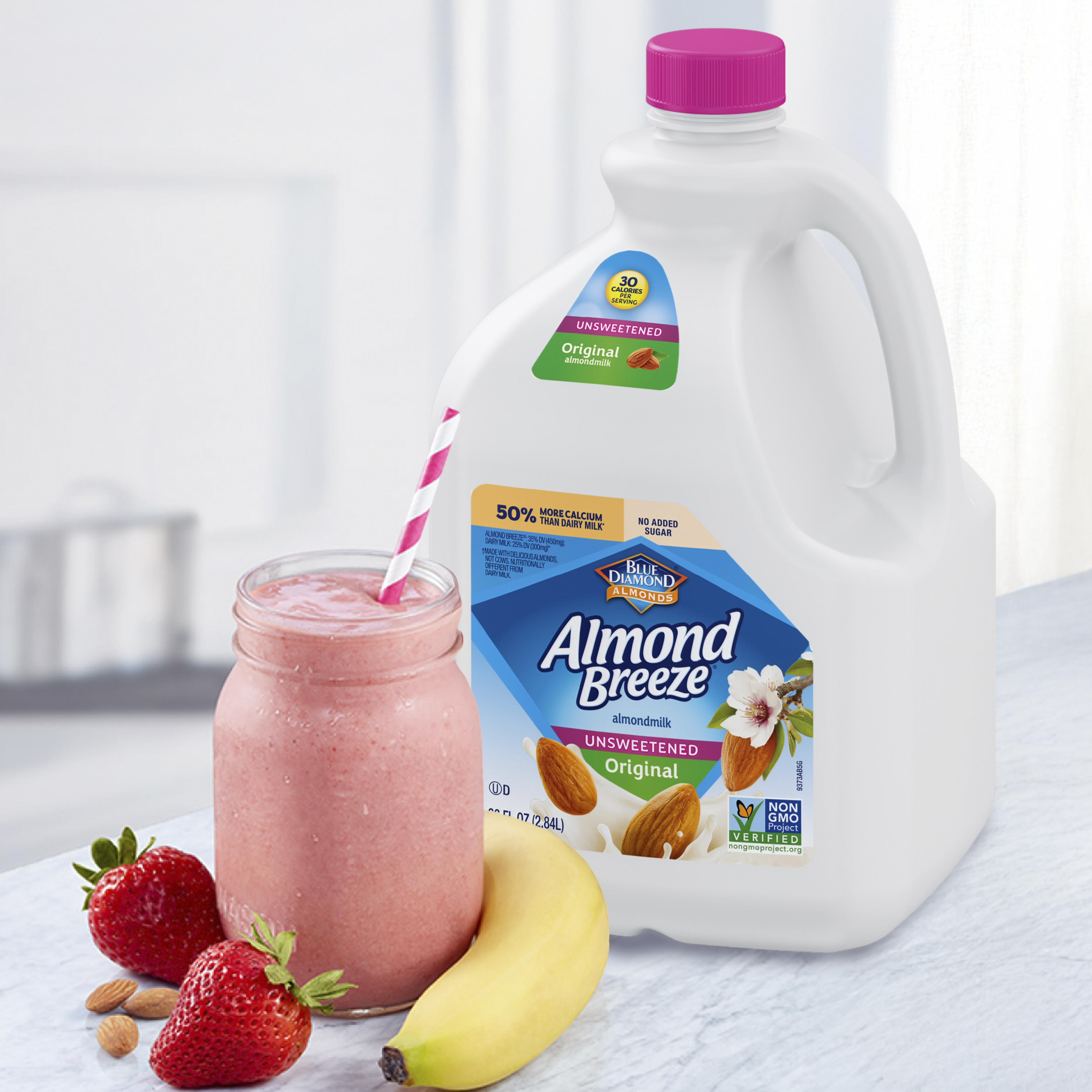 Almond Breeze Unsweetened Original Almond Milk, 96 oz