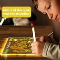 thumbnail image 6 of LED Note Board with 12 Colors Pen, Glowing Acrylic Message Marker Board with Light, LED Illuminated Drawing Board Light Up Dry Erase Board with Stand for Office School Home (7.9 * 11.8in), 6 of 9
