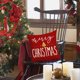 thumbnail image 3 of Peach Print Christmas Pillowcase Christmas Tree Elks Pillowcase Sofa Bedside Cushion Cover Size 17.7 X17.7 Inches, 3 of 4