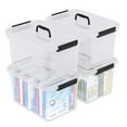 thumbnail image 5 of 4-Pack 18 L Plastic Storage Box with Lid, Latching Storage Containers Bin, Clear, 5 of 7