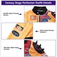 thumbnail image 5 of Guvpev G'irls Popular Singer Halloween Costume - Pop Idol Group Fantasy Stage Cosplay Outfits with Jacket, Shorts & Purple Hair Extension for Birthday Party & Halloween Cosplay Dress Up, 5 of 7