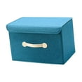 thumbnail image 2 of Bolsa de almacenamiento de ropa Contenedores de almacenamiento de gran capacidad con tapa Contenedores de almacenamiento para Verde 38cm, 2 of 9