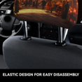 thumbnail image 6 of 2 PCS Car Headrest Cover, Halloween Pumpkin Market A Soft Car Seat Head Rest Cover Protector Interior Car Accessories Seat Covers for Cars Truck Auto Only Covers, 6 of 8