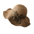 thumbnail image 2 of Women’s Wide Brim Straw Sun Hat with Bowknot – Foldable UPF 50+ Beach Hat, Adjustable Summer Travel Cap for Outdoor, Pool, Gardening, 2 of 6