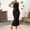 #0461-Black, variant on Women's Beach Cover Ups Halter Neck Sleeveless Open Knit Starfish Decor Maxi Dresses Resort Lightweight Flowy Swim Cover Ups Gift
