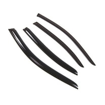 Tuningpros WD2-509 Outside Mount Window Visor Deflector Rain Guard Dark Smoke 4 Pcs Set For 2003-2009 Mercedes E320 E350 E500