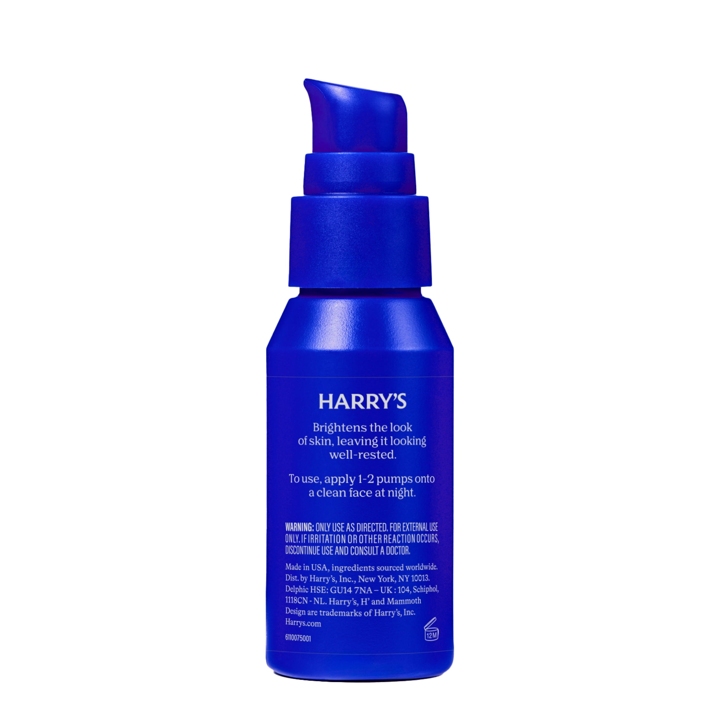 Harry's Hydrating Night Lotion, Night Moisturizer for Face, Lightweight 1.7 Fl Oz, Pack of 3