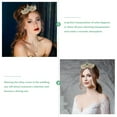 thumbnail image 2 of Masteelf  Wedding Tiara Prop Decorations Necklace Bridal Crowns Bride Child Green, 2 of 8