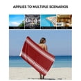 thumbnail image 6 of Red Striped Bath Towels for Bathroom Set,Luxury Microfiber Towels Gifts for Women,Beach Kitchen Hand Hair Face Towel and Dish Washcloth,Luxurious White Stripes Modern Abstract Art Towels+Set, 6 of 7