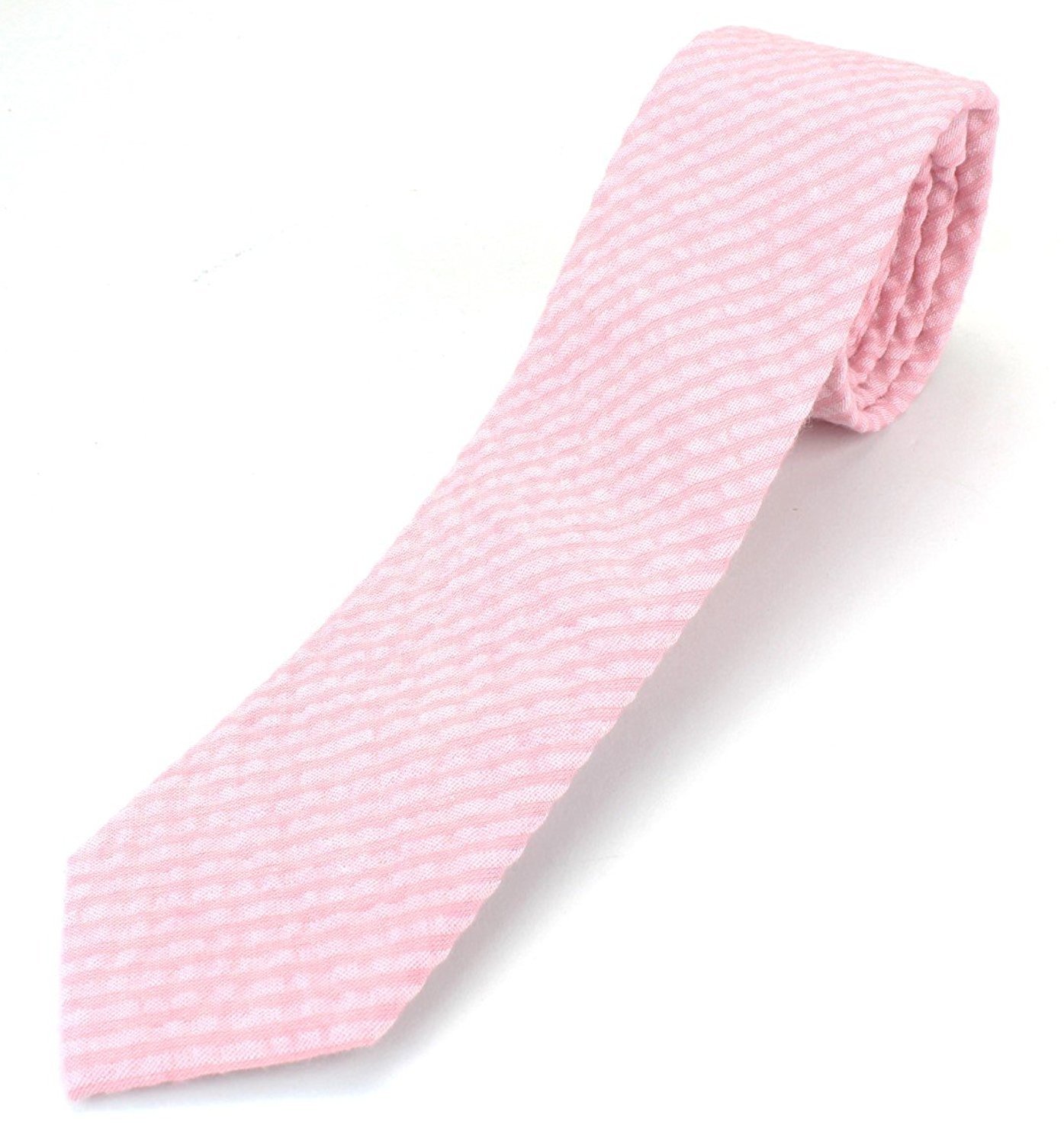Men's 100% Cotton Skinny Necktie | 58" Length, 2.5" Width, Solid Colors For Weddings & Groomsmen