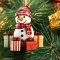 thumbnail image 6 of karymi Christmas Snowman Hanging Decoration Flat Gift Snowman Car Decoration Hanging Christmas Tree Hanging Decoration Home Decor, 6 of 6