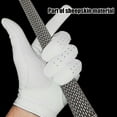 thumbnail image 6 of Elainilye Left-Handed Golf Gloves Pair, Non-Slip Lambskin Grip for Club Control, All Weather Handwear for Driving Range Course Play, 6 of 6