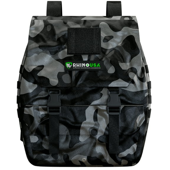 Rhino USA Tail Gate Trash Bag – Molle Compatible Overlanding Gear, Camping Essentials & Ultimate Accessory for Jeep Gladiator, Trucks & More - Camo