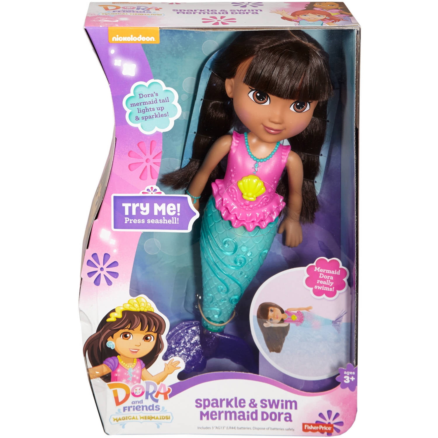 Dora The Explor nick Dora Friends Sparkle swim Mermaid Dora
