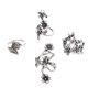 thumbnail image 4 of 4 Piezas Set Boho flor de material cristal s Florales de Nudillo para Las Mujeres de Yuyangstore Bohemian Jewellery Rings, 4 of 8