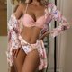thumbnail image 1 of Trajes de baño para mujer, Trajes de baño para mujer Moda casual Traje de baño dividido para mujer Lazo Cinturón alto Cristal Bikini de tres piezas Traje de baño de playa para mujer, 1 of 6