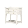 thumbnail image 2 of Home Square 2-Drawer Tray Top Wood Nightstand Set in White (Set of 2), 2 of 15