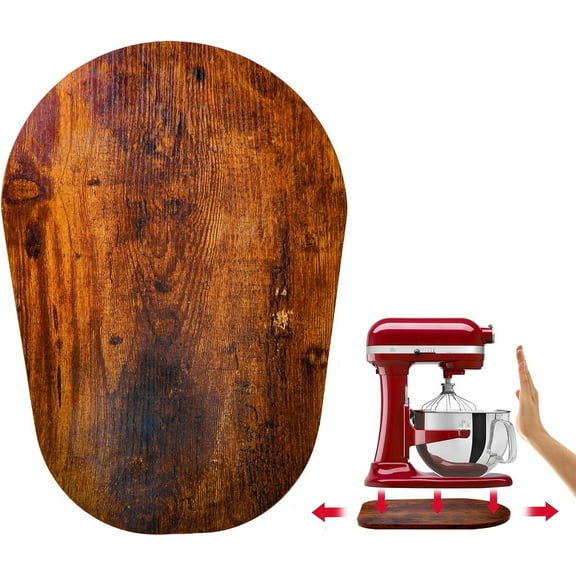 Wooden Sliding Mat Compatible with KitchenAid 6/7/8 Quart Bowl-Lift Stand Mixer