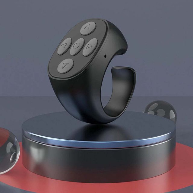 EGNMCR Fingertip Wireless Bluetooth Remote Control Fingertip Wireless Bluetooth Remote Control Short Video Like Remote Control Lazy Selfie Taker Ebook Page Turner thumb ring remote