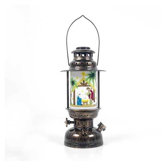 Billuyoard Navidad linterna árbol ornamento patio LED Año Nuevo colgante noche luz muñeco de nieve con pilas Festival decoración regalo Kits de decoración para fiestas No.02 Billuyoard HA008991-02B