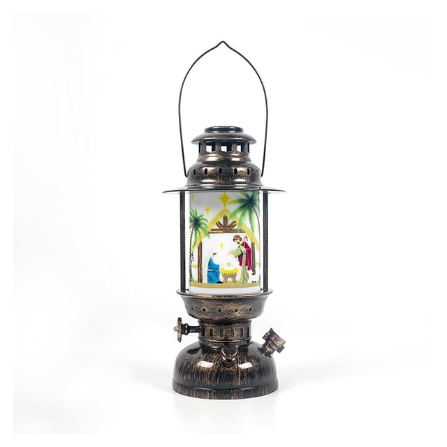 Linterna de Navidad Adorno de árbol Patio LED Colgante Luz de noche Muñeco de nieve Funciona con pilas Decoración de festival, Tipo 2 Inevent HA008991-02B
