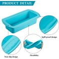 thumbnail image 5 of Duslogis Silicone Loaf Pan Set - 2 Pieces Non-Stick Silicone Bread Loaf Pan,Perfect for Bread, Cake, Brownies, Meatloaf, BPA Free & Dishwasher Safe, 5 of 6