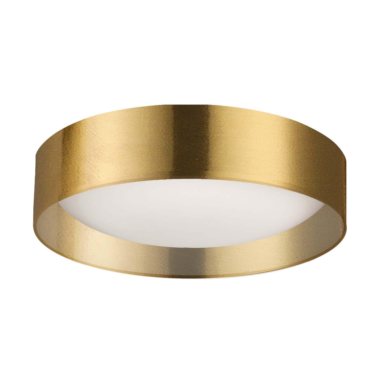 Carmen Flush Mount - 14W - Aged Brass - Metal Shade