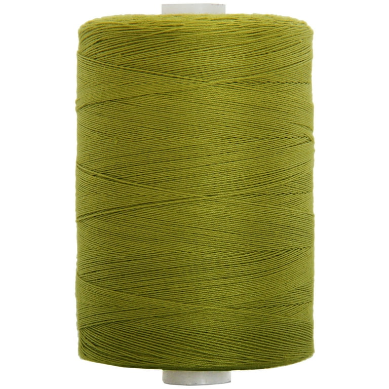 Threadart Cotton Sewing Thread - 1000M Spools - 50/3 - Olive Green - 50 Colors Available