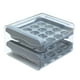thumbnail image 4 of Caja de Almacenamiento de Huevos para Refrigerador, Organizador de Huevos Reutilizable, Contenedor para 32 Huevos, Bandeja Extraíble para Gabinete de Gris, 4 of 7