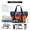 thumbnail image 4 of Travel Duffle Bag Magical Stained Glass Castle Travel Tote Bags Carry on Luggage Waterproof Weekender Bags with Top Handle Adjustable Shoulde Strap for Travel Gym, 4 of 5