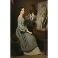 thumbnail image 3 of Ary Scheffer 11x14 Black Modern Framed Museum Art Print Titled - Princess Marie D’Orleans in Her Studio (C. 1838), 3 of 5