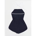 thumbnail image 2 of Women's Halter Sleeveless Short Jumpsuit Rompers Backless Playsuit, 2 of 6