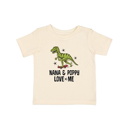 

Inktastic Nana and Poppy Love Me Grandson Dinosaur Gift Baby Boy T-Shirt
