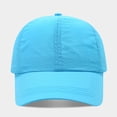 thumbnail image 2 of Lumistal Unisex Baseball Cap Solid Color Plain Sports Hat Adjustable Sun Hat for Men And Women Baseball Visor Cap Hiking Fishing Outdoor Activities Light Blue One Size, 2 of 7