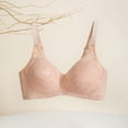 thumbnail image 2 of Push Up Bra, Audhol Womens Daily Solid Lace Gathered Bra Straps Breast Cup Underwear Sleep Bra Khaki 38, 2 of 4