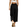 thumbnail image 6 of Drovellove Women's Plus Size Casual Cropped Pants with Pockets – Mid-Rise Straight Leg Summer Shorts, 6 of 6