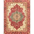 thumbnail image 1 of Ahgly Company Tapis d'Intérieur Rectangulaires Abstraits Persans Rouges, 3 Pieds x 5 Pieds, 1 of 6