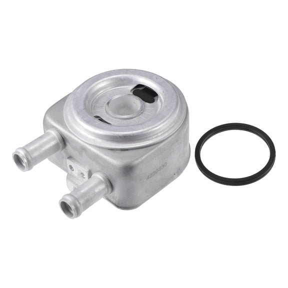 Engine Oil Cooler Kit Compatible for Hyundai Tucson Sonata Aluminum Alloy Silver Tone with O-Ring Seal