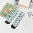 thumbnail image 7 of Fuzoiu Funny Cartoon Pugs Print Adult Socks, Crew Moisture-wicking Socks, Unisex Cushion Crew Socks,Casual Sports Ankle Socks, 7 of 7