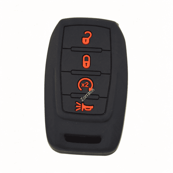 RIONIMA Ram Key Fob Cover Silicone Remote Key Fob Case Protector for Ram 1500 2500 3500 2019 2020 2021 2022 2023 2024 2025 4 Buttons