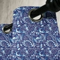 thumbnail image 4 of Ambesonne Ethnic Grommet Curtain, Folk Chinese Theme Swirl, 50" x 63", Royal and Sky Blue, 4 of 6